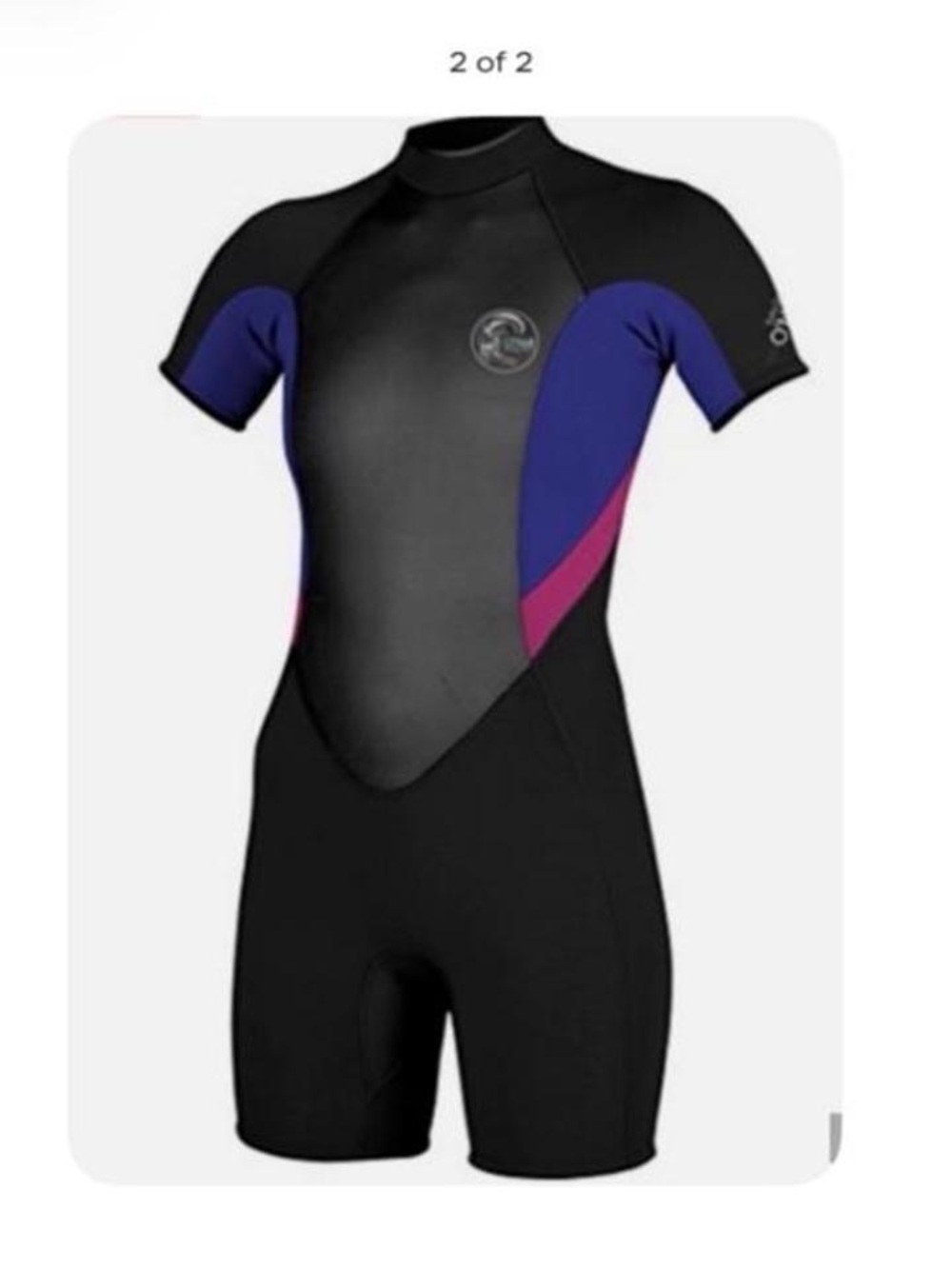 O’Neill Woman’s Spring Wetsuit - Black with Purple & Pink Panels